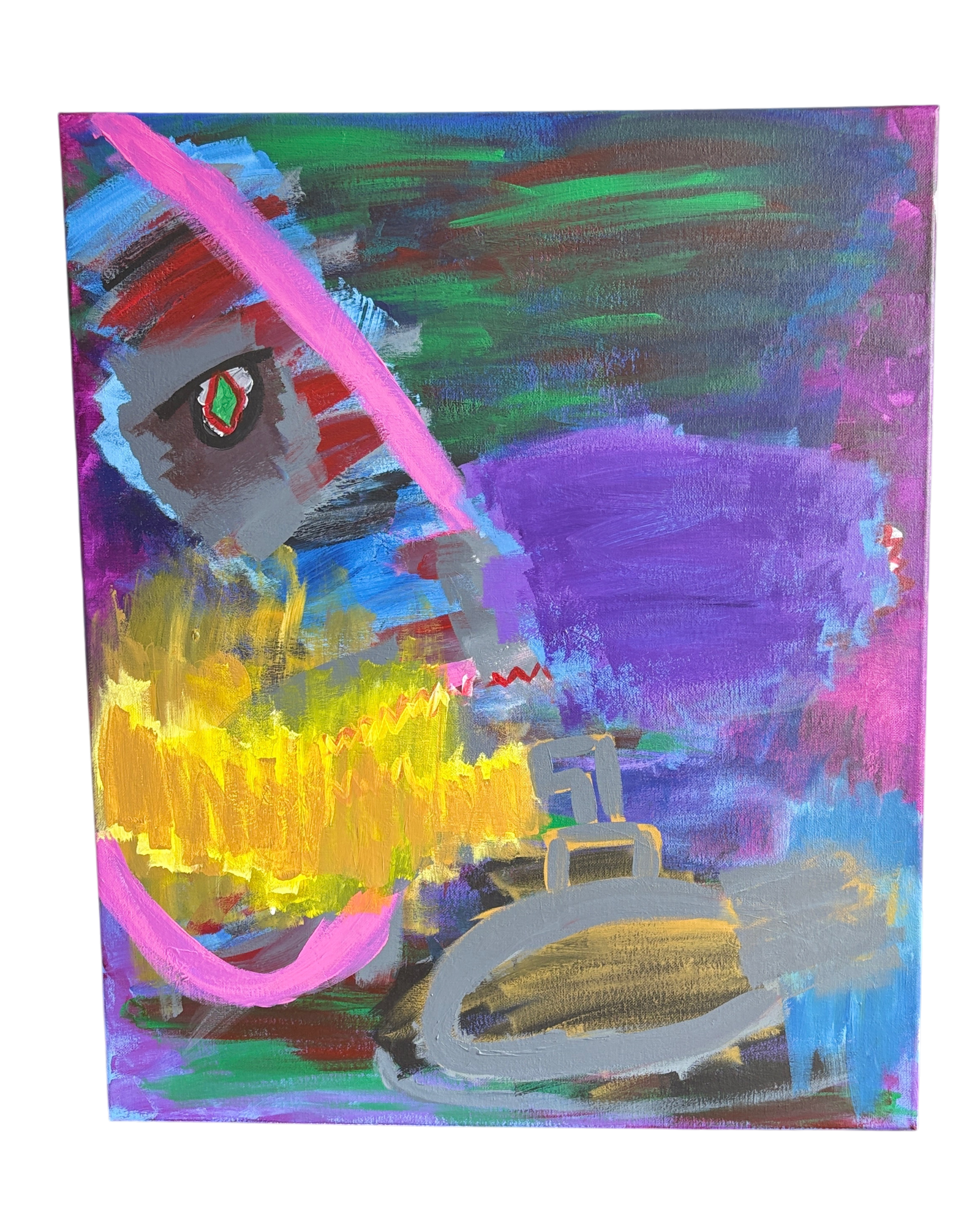 "Deep Sea Nightmare" – Original Canvas (2025)