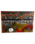 "Dog Fight!" – Original Canvas (2025)