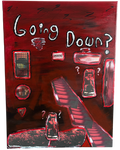"Going Down?" – Original Canvas (2025)