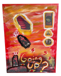 "Going Up?" – Original Canvas (2025)
