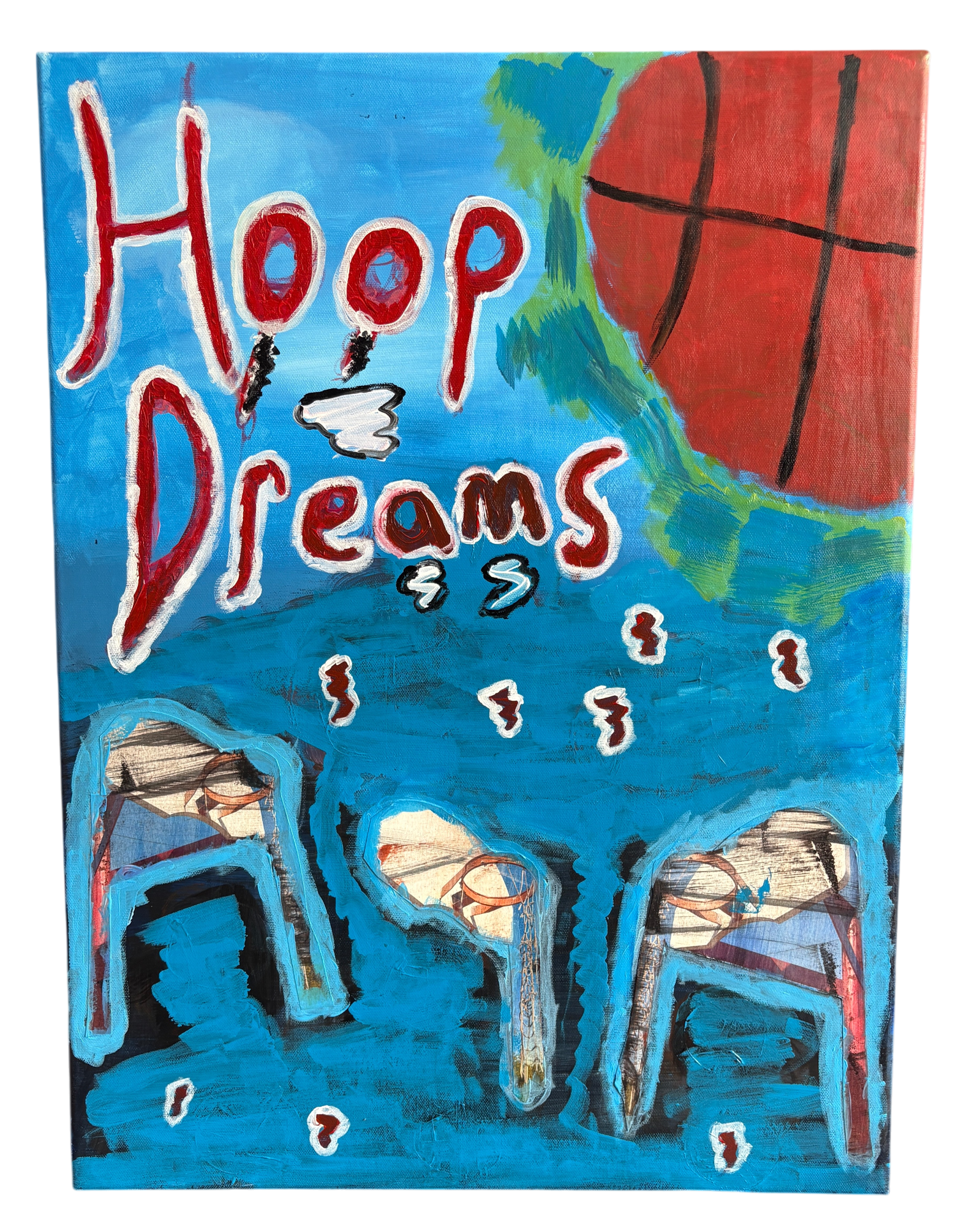 "Hoop Dreams" — Original Canvas (2025)