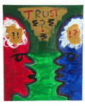 "TRUST?" — Original Canvas (2025)